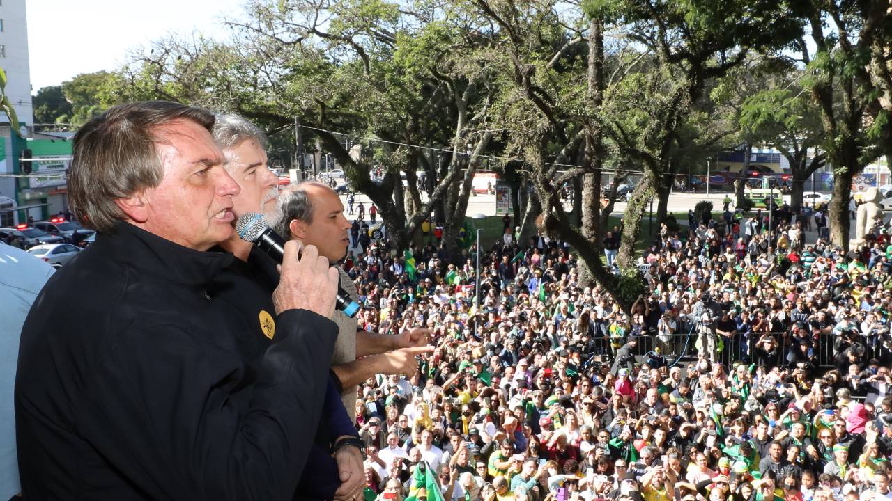 (Curitiba- PR, 21/05/2022) Palavras do Presidente da República, Jair Bolsonaro.