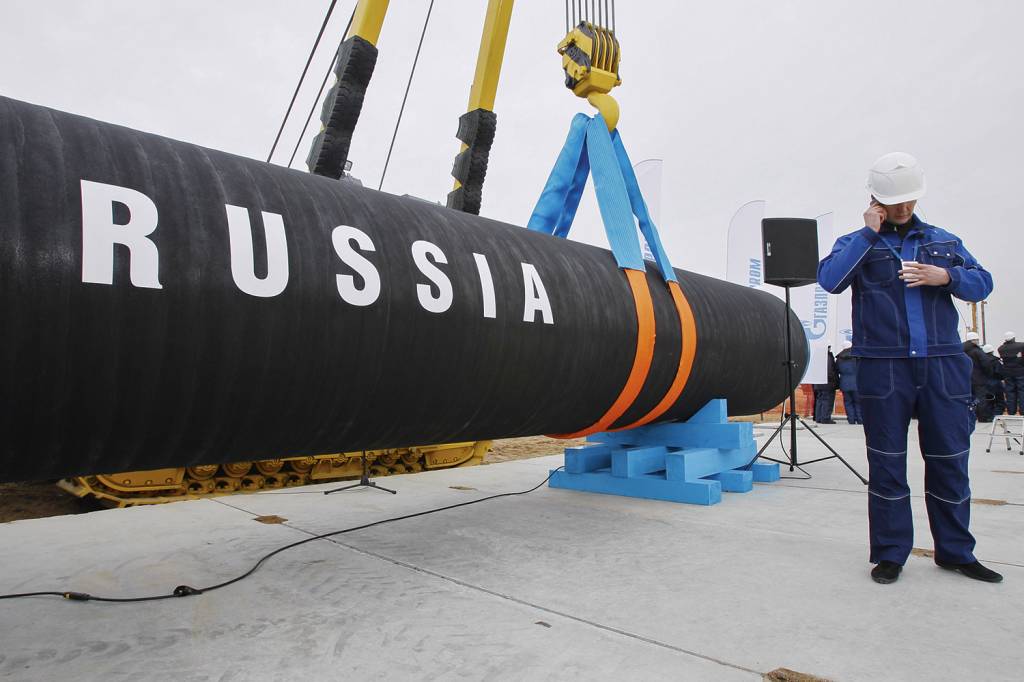 BLOQUEIO - Gasoduto russo: o grosso da produção hoje é voltado para a Europa -