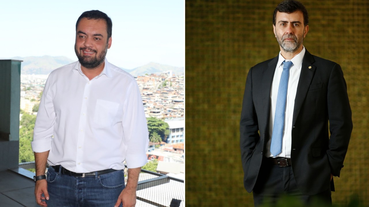 O governador do Rio, Cláudio Castro (PL), e o deputado federal Marcelo Freixo (PSB-RJ) -