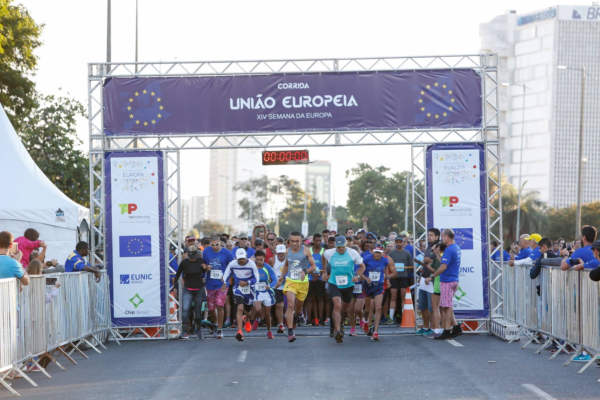 Start of the European Union Race, in Brasilia, in 2019
