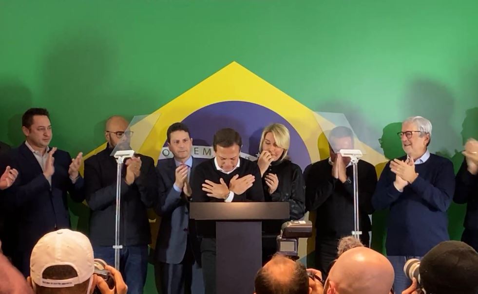 O ex-governador paulista João Doria (PSDB), ao anunciar a desistência da candidatura à Presidência