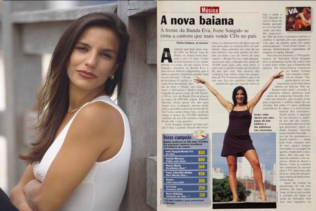 Abertura da matéria "A nova baiana" publicada na revista Veja, em 05/11/1997.