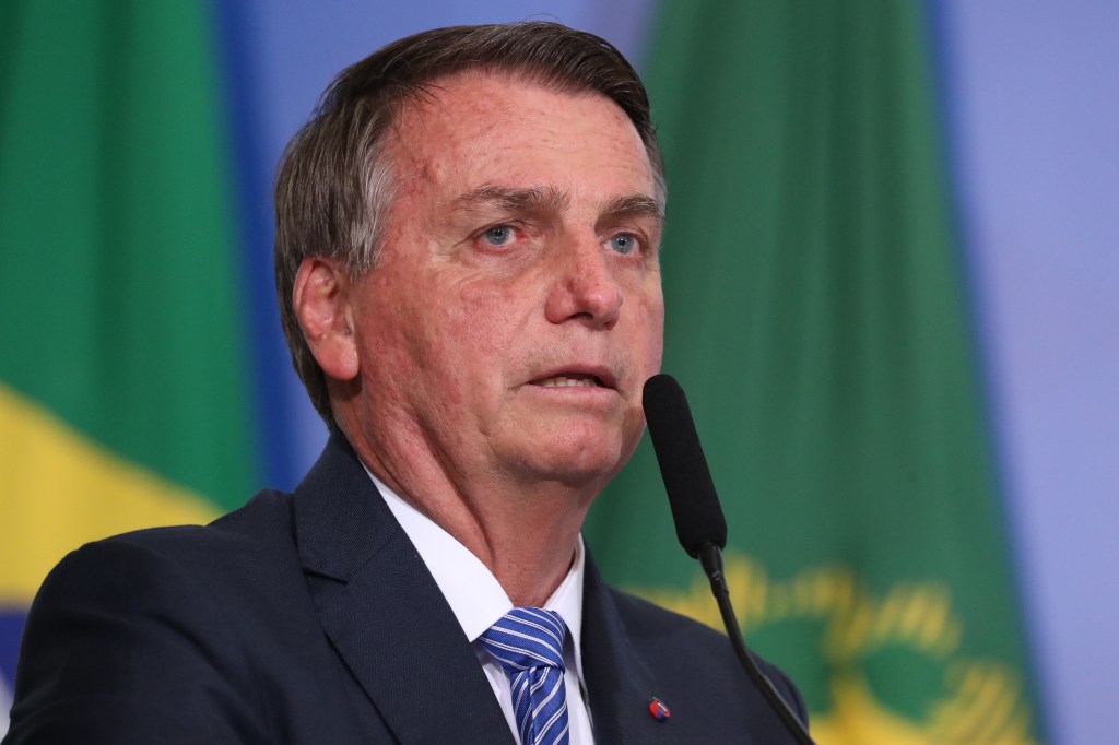 (Brasília - DF, 04/08/2021) Palavras do Presidente da República, Jair Bolsonaro.Foto: Isac Nóbrega/PR