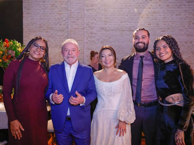 18/05/2022 - Cerimônia de casamento do ex-presidente Lula e a socióloga Rosângela Silva, a Janja, em São Paulo.