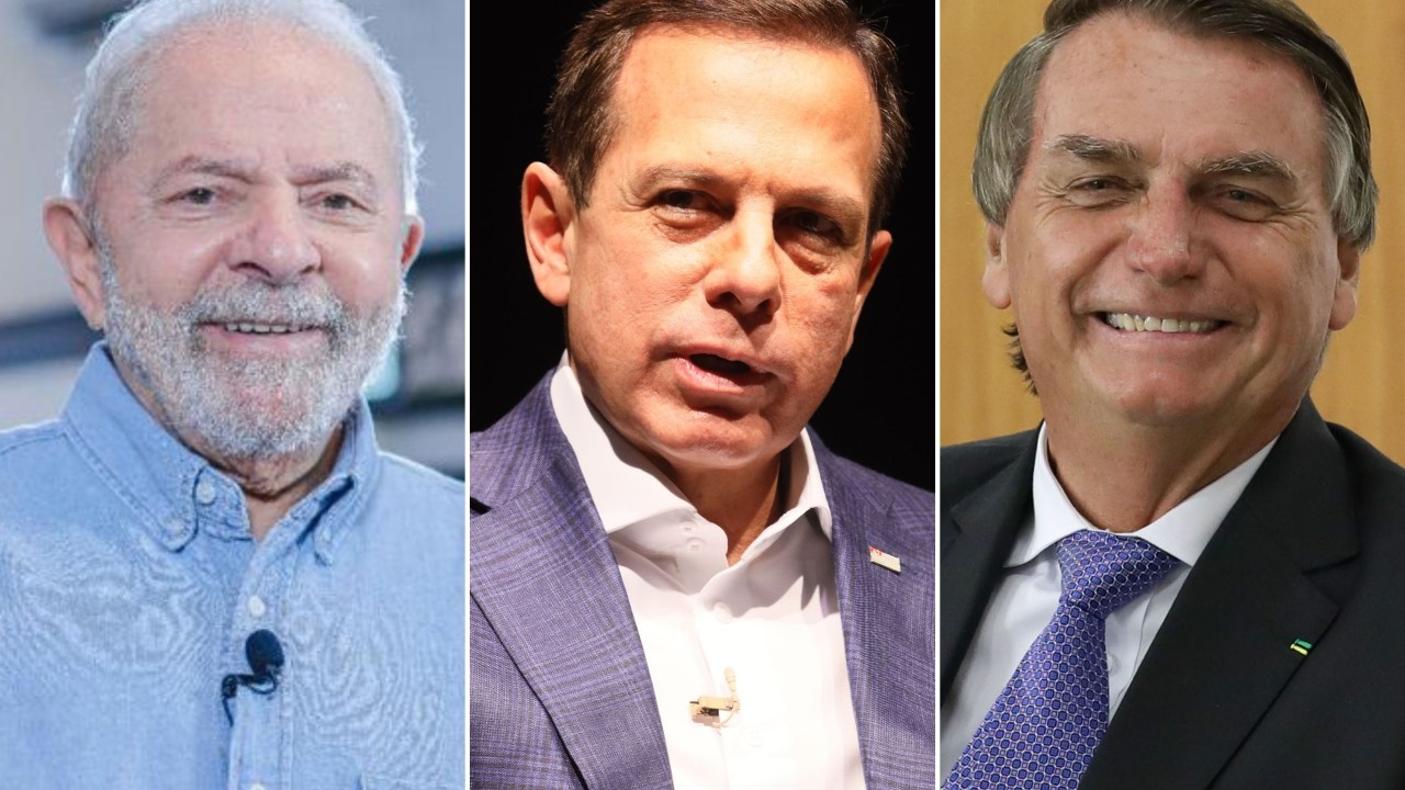 Lula, Doria e Bolsonaro -