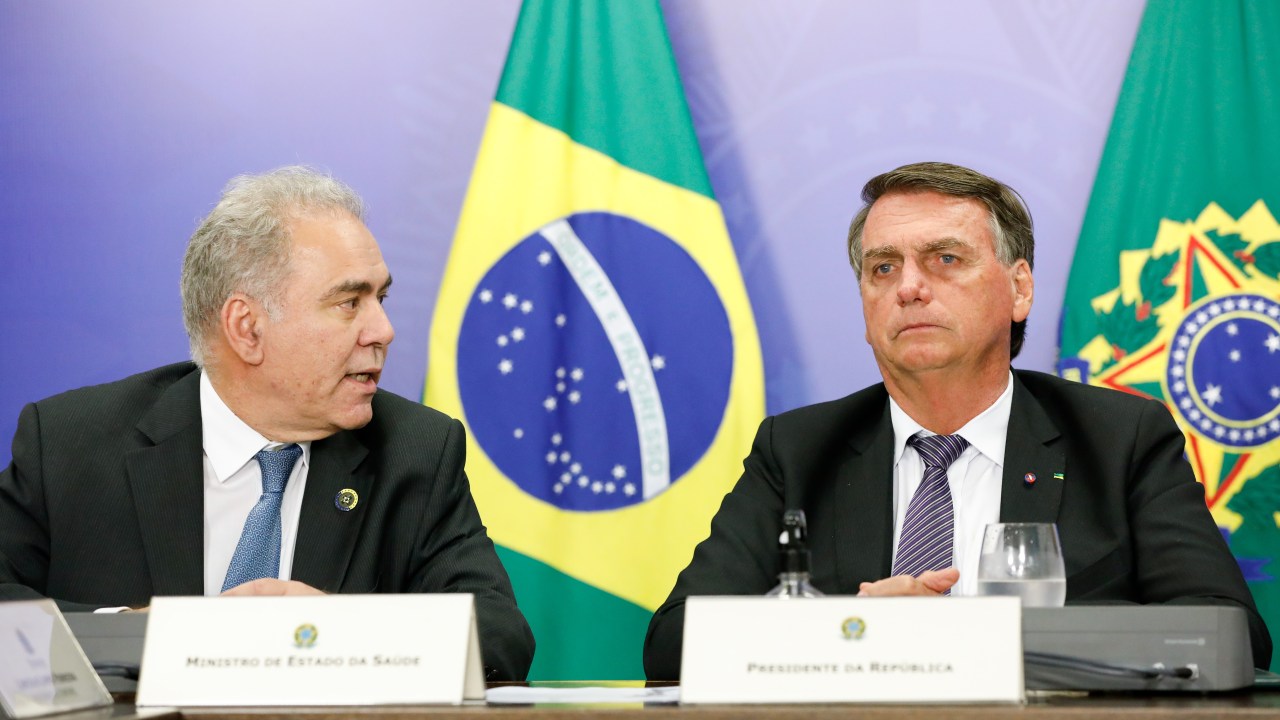 (Brasília - DF, 31/03/2022) Presidente Jair Bolsonaro durante Reunião com Marcelo Queiroga, Ministro de Estado da Saúde.Foto: Alan Santos/PR