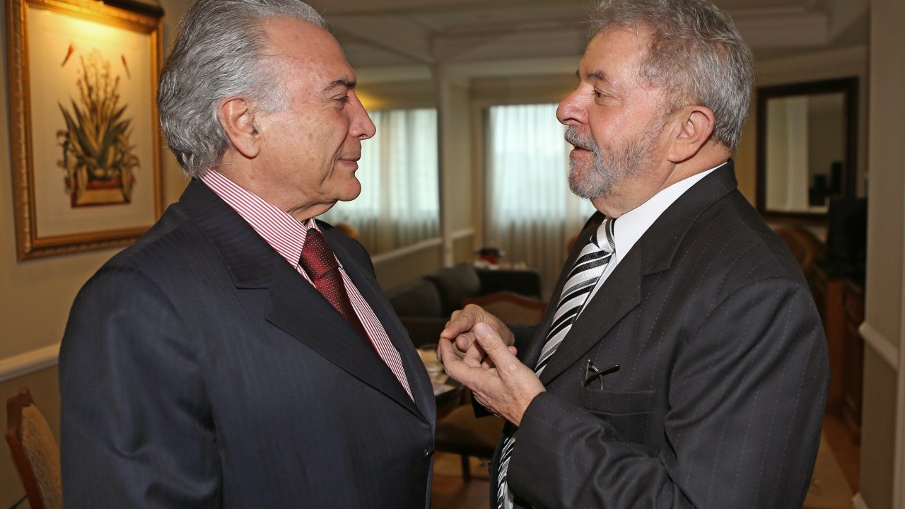 Lula e Michel Temer -