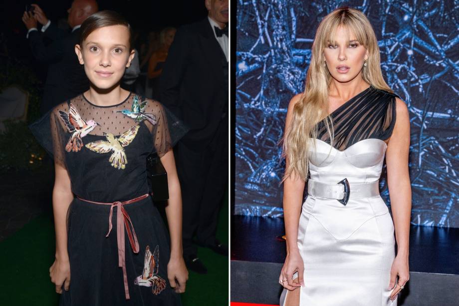 O antes e depois de Millie Bobby Brown, a Eleven de Stranger Things