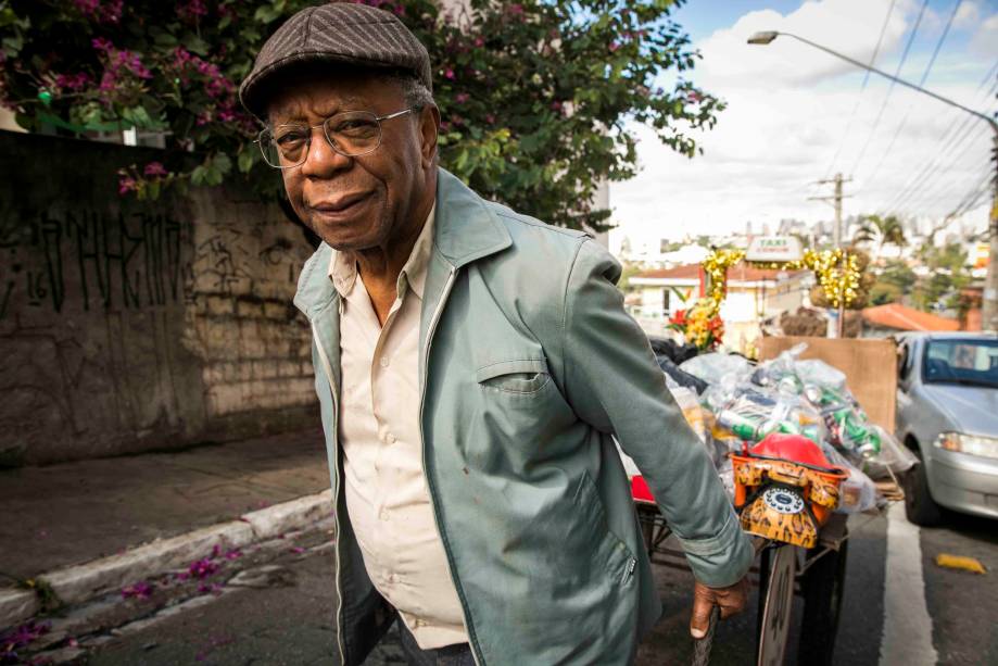 Ator Milton Gonçalves  em cena da novela "O Tempo Não Para", de 2019.