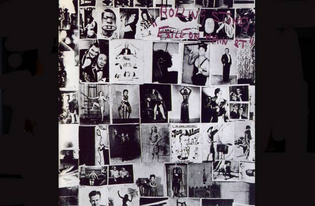 Capa do disco "Exile On Main St." dos Rolling Stones de 1971.