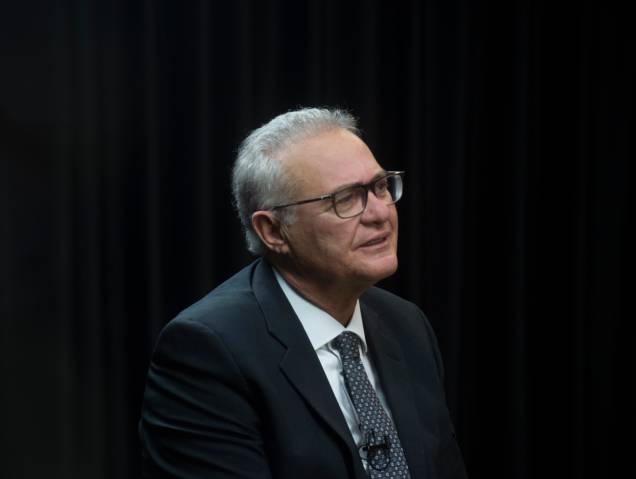 O senador Renan Calheiros durante a gravação do programa Amarelas On Air, de Veja - O senador Renan Calheiros durante a gravação do programa Amarelas On Air, de Veja -