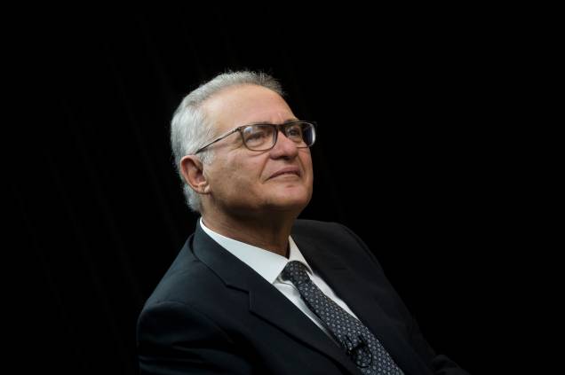 O senador Renan Calheiros durante a gravação do programa Amarelas On Air, de Veja - O senador Renan Calheiros durante a gravação do programa Amarelas On Air, de Veja -