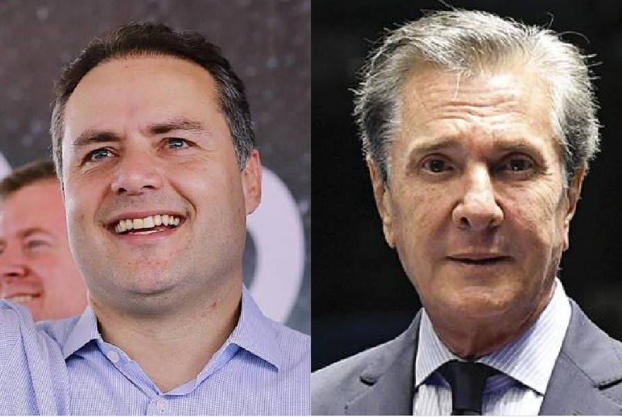 O ex-governador Renan Filho (MDB) e o ex-presidente Fernando Collor (PTB), que disputam vaga ao Senado por Alagoas