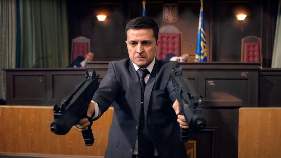 Volodymyr Zelensky na série 'Servo do Povo' -