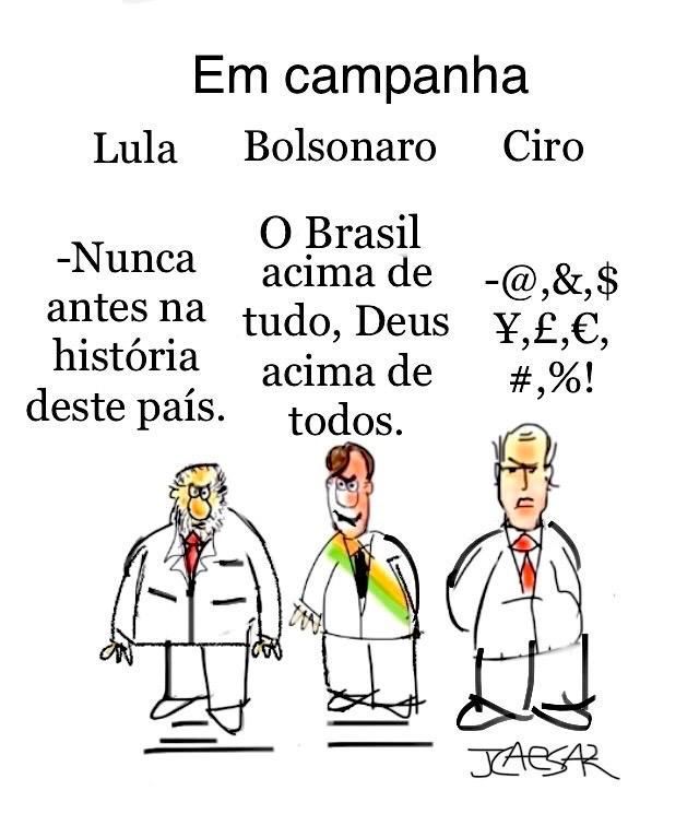 Charge do JCaesar VEJA