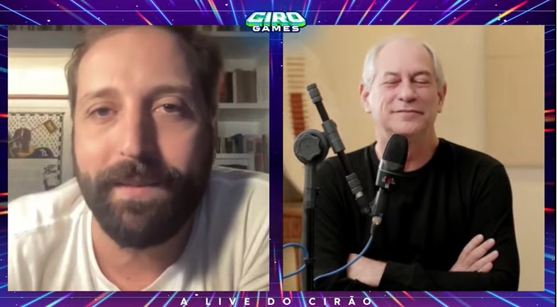 Gregório Duvivier e Ciro Gomes trocam farpas na live do pré-candidato