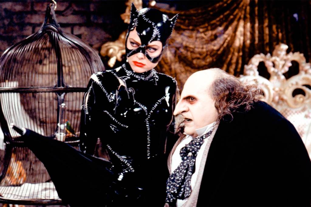 Michelle Pfeiffer e Danny DeVito em 'Batman: O Retorno' (1992) -