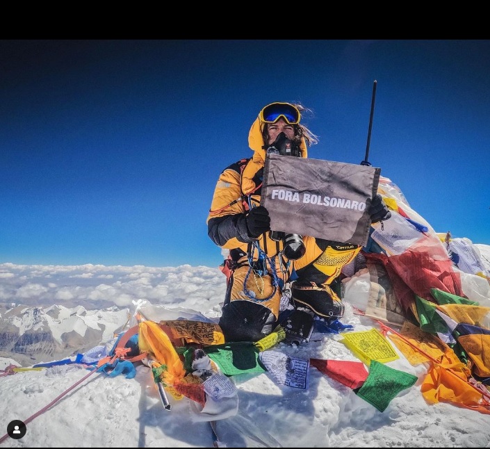 O fotógrafo brasileiro Gabriel Tarso no Everest