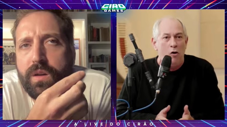 Greg rio Duvivier e Ciro Gomes trocam farpas na live do pr