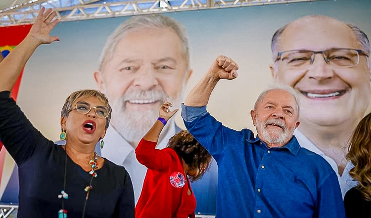 Lula e a prefeita de Contagem, Marília Campos