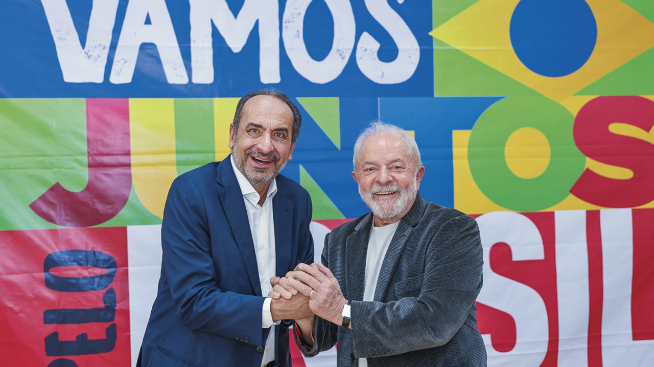 ENCONTRO DE INTERESSES - O ex-prefeito Alexandre Kalil e Lula: aliança política inimaginável em outros tempos -