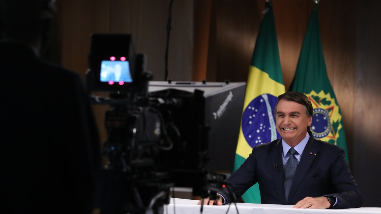 (Brasília - DF, 16/09/2020) Gravação de discurso para a 75ª Assembleia Geral da ONU. Foto: Marcos Corrêa/PR