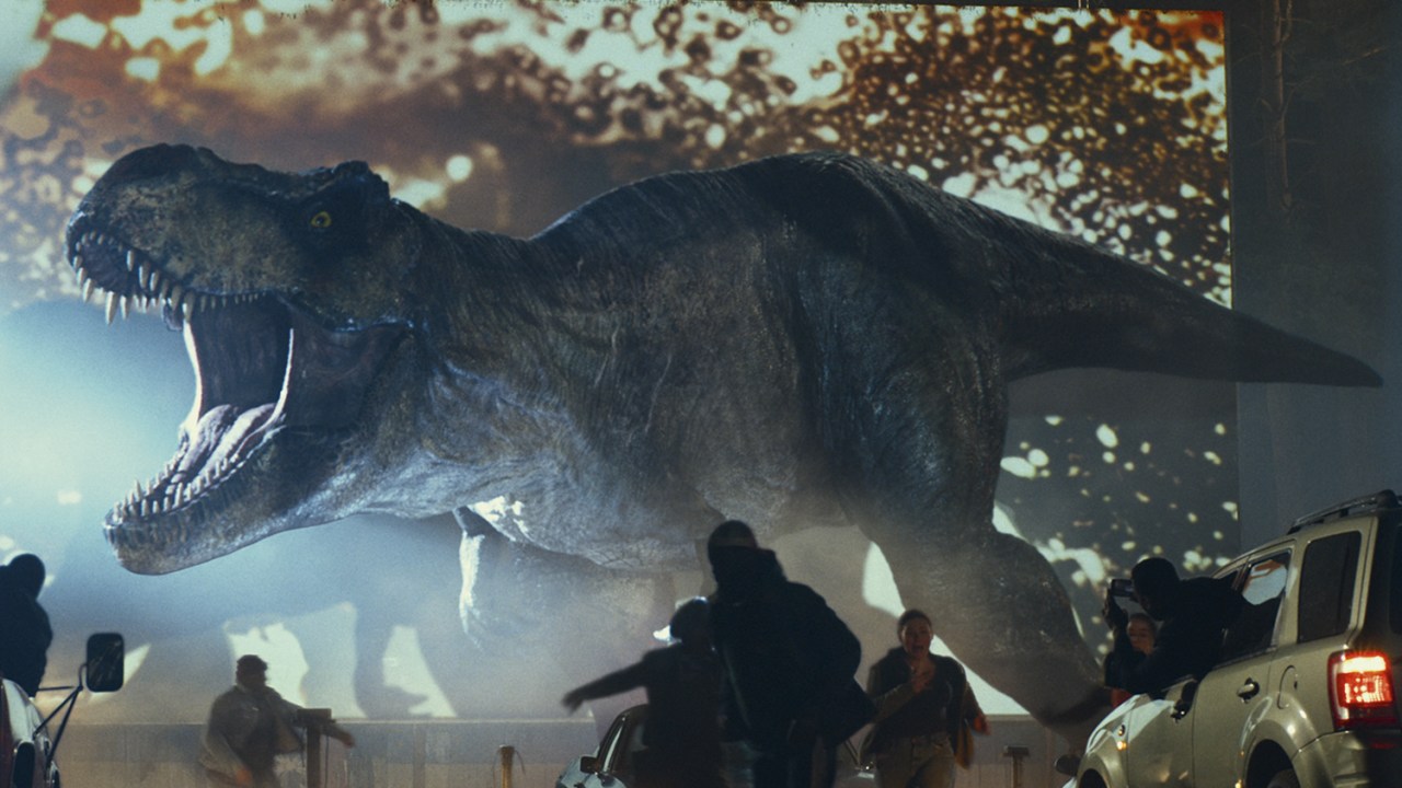 ESTRELA - T-Rex em Domínio: famoso no filme de 1993, ele ainda mesmeriza a plateia -