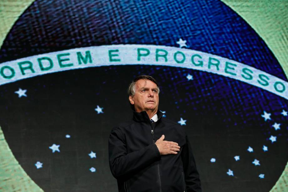 Presidente Jair Bolsonaro, participa da Cerimônia de Abertura do 5º Fórum de Investimentos Brasil 2022, em São Paulo-SP, 14/06/2022.