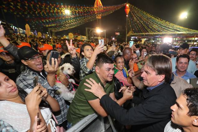 Presidente da República Jair Bolsonaro visita a Festa de São João de Caruaru-PE, em 23/06/2022.