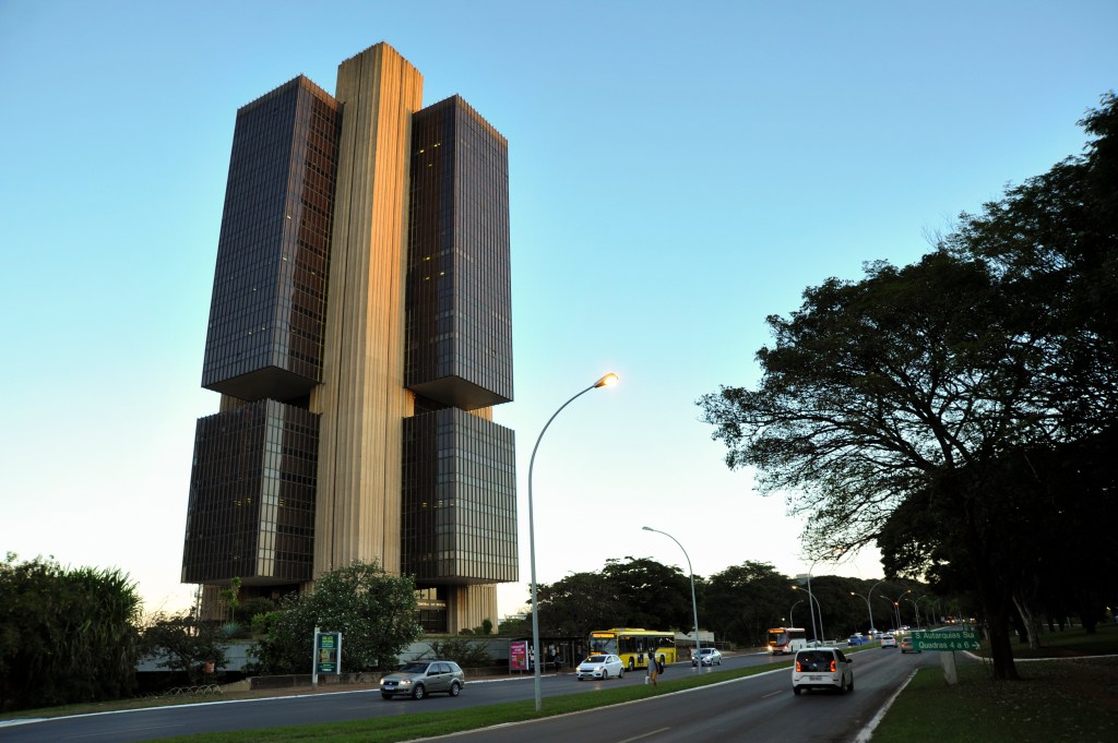 Fachada do Banco Central do Brasil, Brasília.O Banco Central do Brasil é uma autarquia federal integrante do Sistema Financeiro Nacional, sendo vinculado ao Ministério da Economia.Foto: Leonardo Sá/Agência Senado