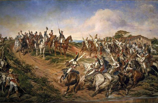 Imperador português Dom Pedro I " Independência ou Morte", Pedro Américo. Imperador português Dom Pedro I " Independência ou Morte", Pedro Américo.