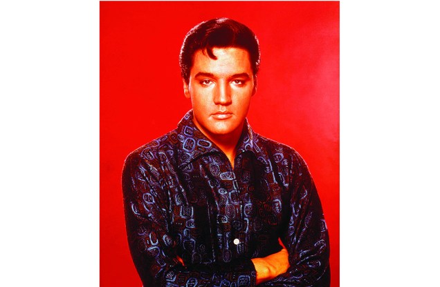Músico e cantor americano Elvis Presley, em 1960.