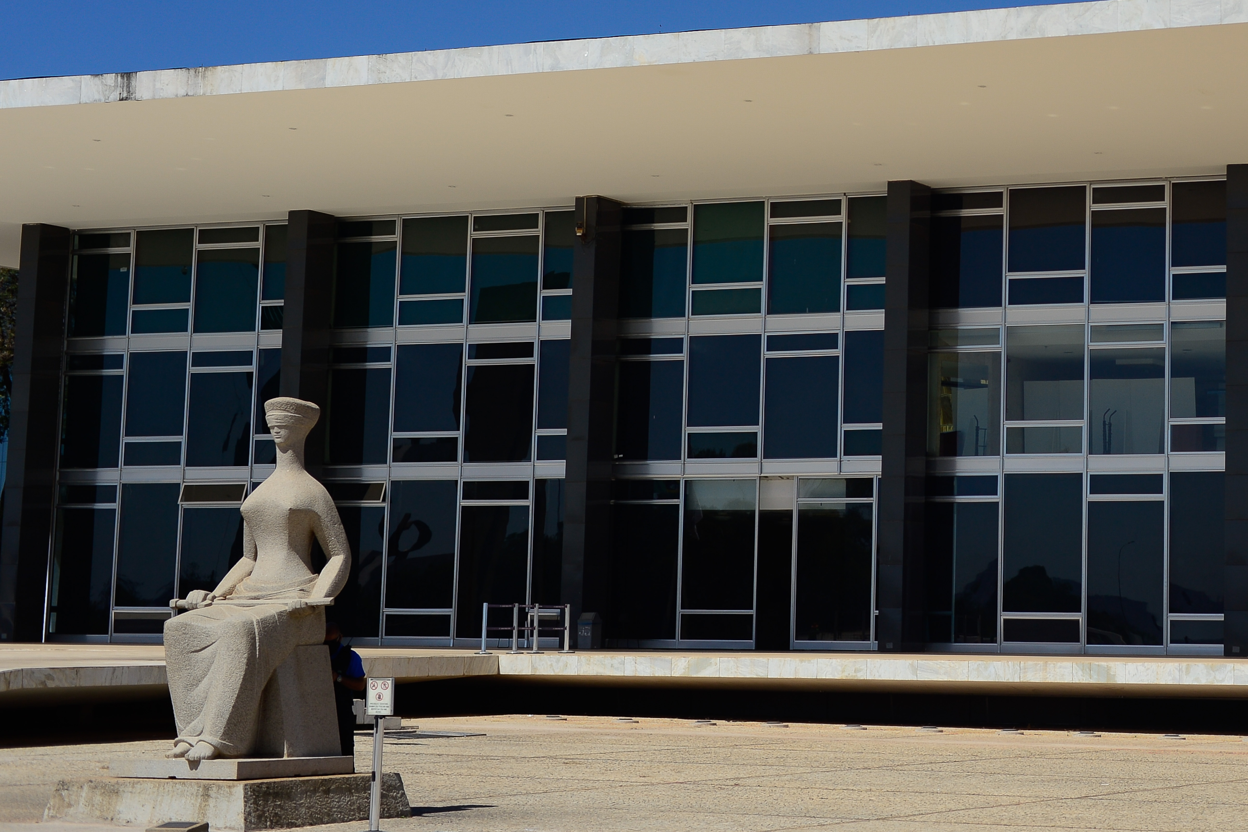 Fachada do edifício sede do Supremo Tribunal Federal - STF