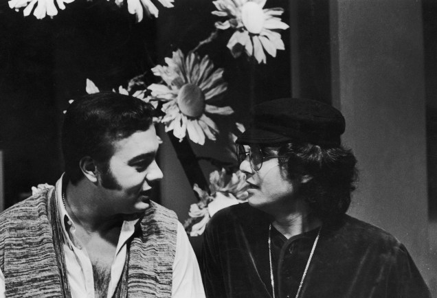 Erasmo Carlos e Roberto Carlos, em 1972.