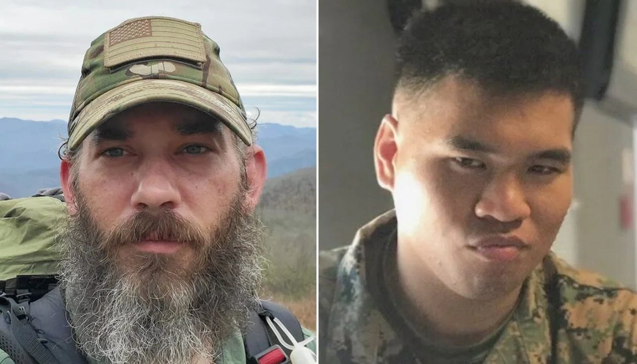 Dois veteranos dos EUA, Alexander John-Robert Drueke, 39, e Andy Tai Ngoc Huynh, 27, que lutavam ao lado de forças ucranianas estão desaparecidos há quase uma semana. 16/06/2022.