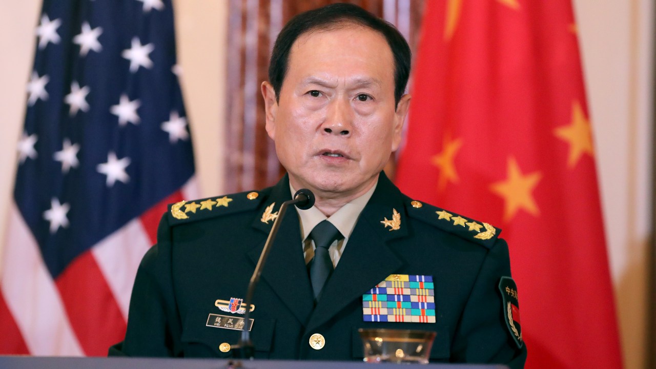 O ministro da Defesa da China, Wei Fenghe