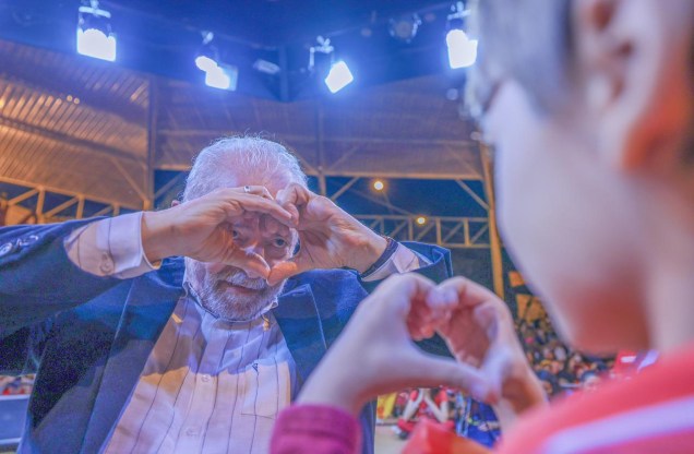 Lula durante visita `a UNICAMP em Campinas, em pauta a defesa da democracia, em 05/05/2022.