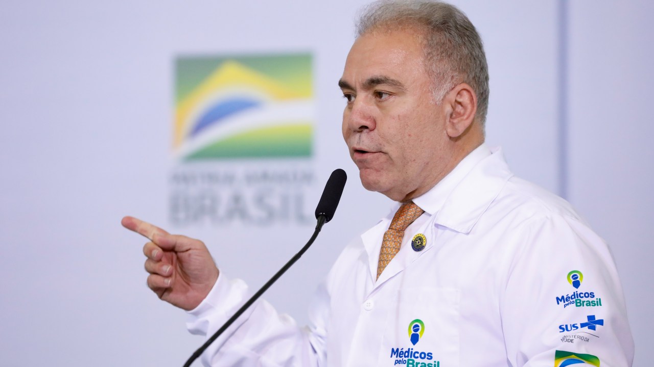 (Brasília-DF, 18/04/2022) Palavras do Ministro da Saúde MarceloQueiroga.Foto: Alan Santos/PR