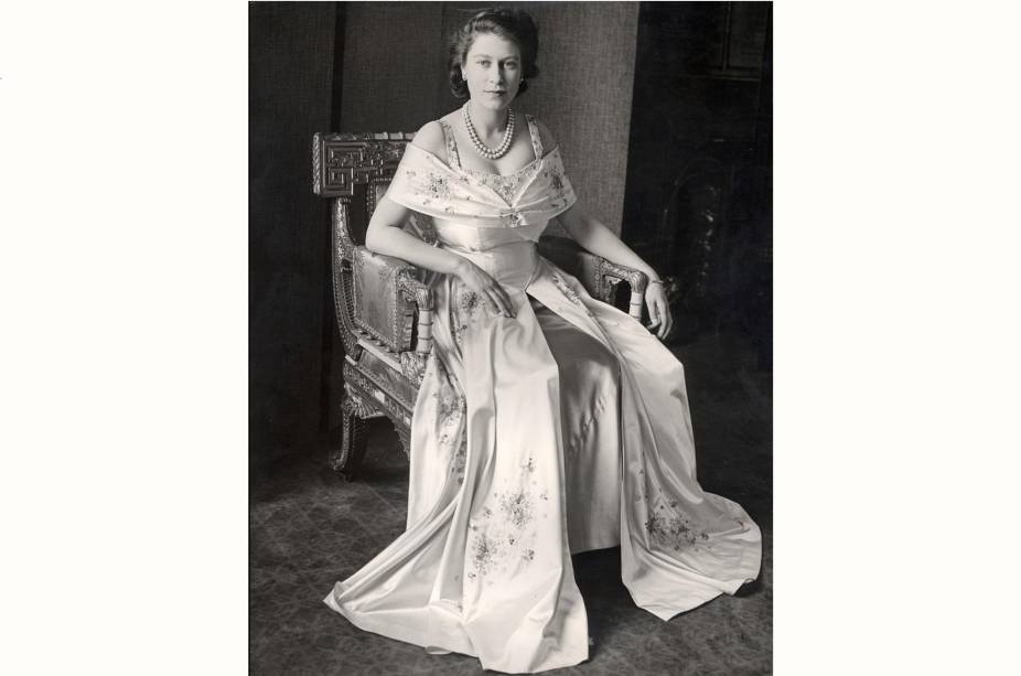 Um ensaio fotográfico da rainha Elizabeth II, no Palácio de Buckingham.