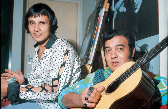 Roberto Carlos e Erasmo Carlos, nos anos 60.