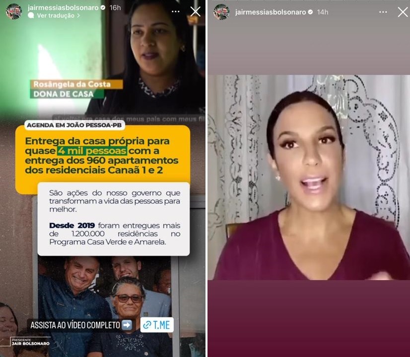 Bolsonaro utilizou uma campanha de lockdown com Ivete, Caetano, Gil e outros para promover distribuição de casas populares