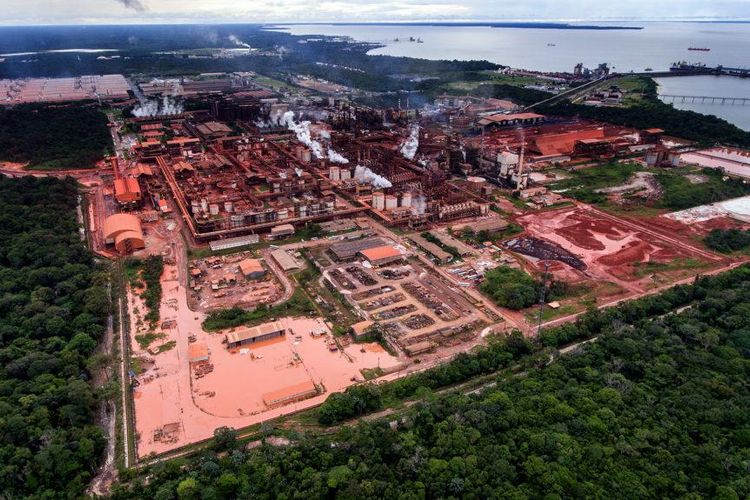 Planta de produção de alumina da empresa Hydro Alunorte, em Barcarena, no Pará