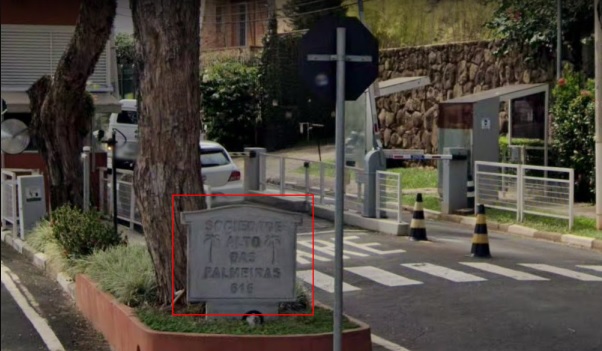 Captura de imagem no Google Street View