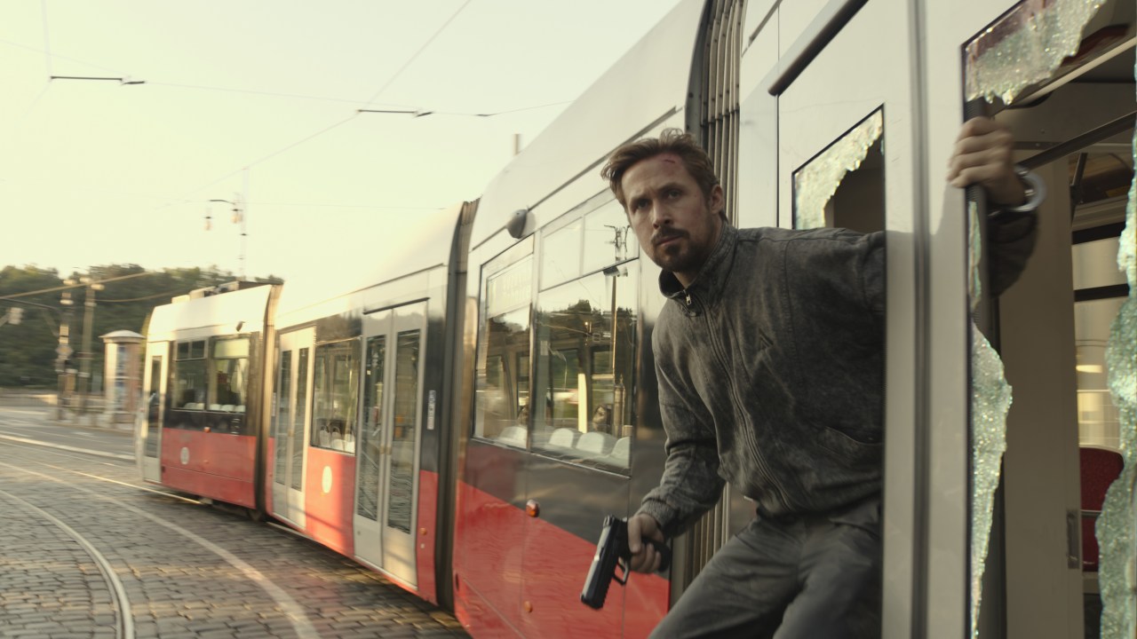Ryan Gosling no filme 'Agente Oculto', da Netflix -