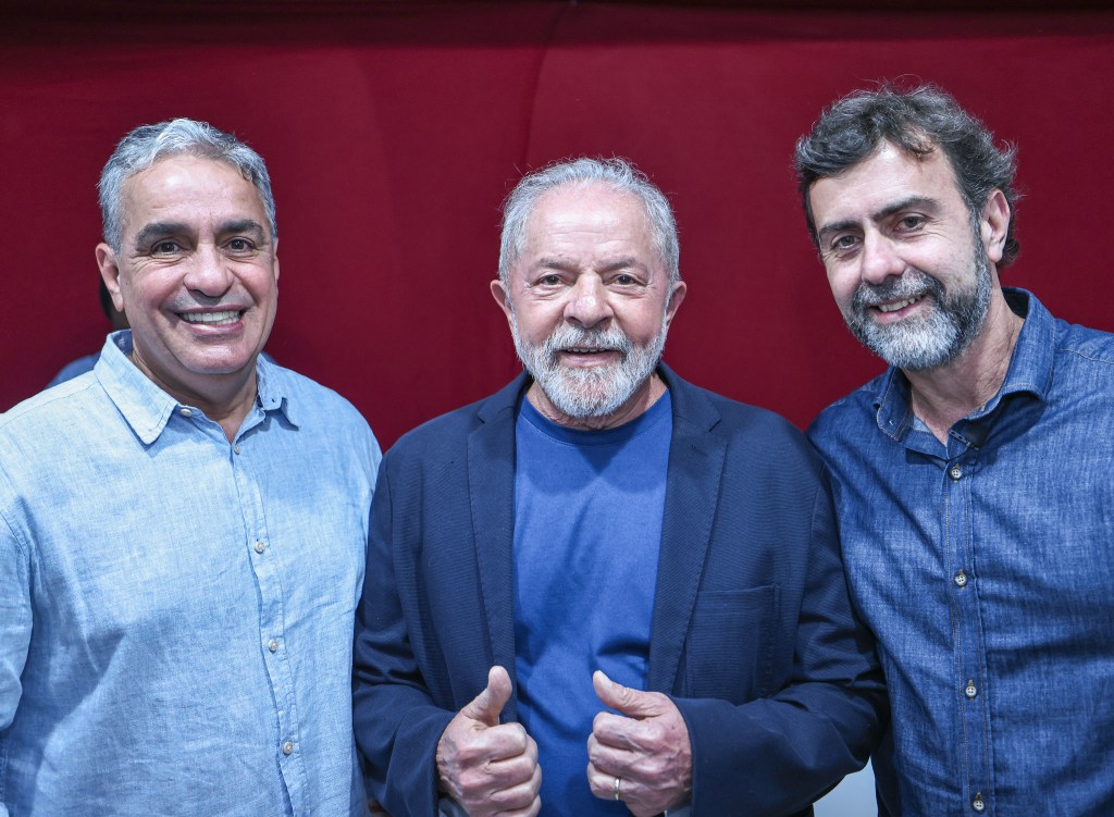 Lula em encontro com André Ceciliano e Marcelo Freixo