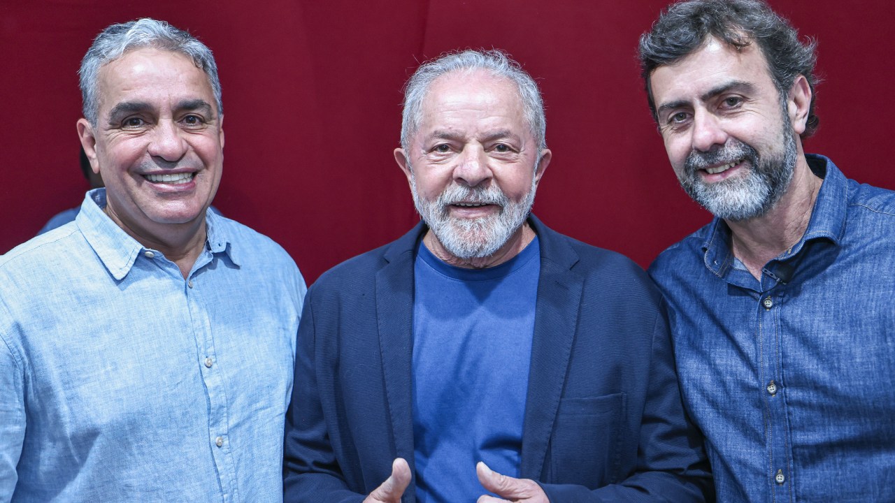 Lula em encontro com André Ceciliano e Marcelo Freixo