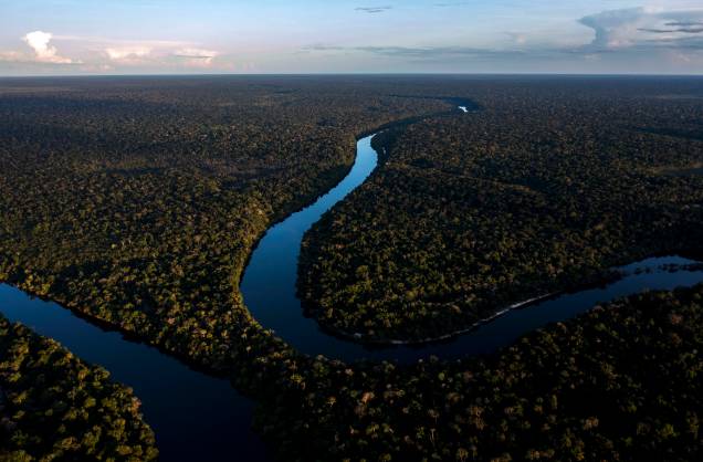 Rio Manicore que corta a floresta amazônica no estado do Amazonas, 07/07/2022.