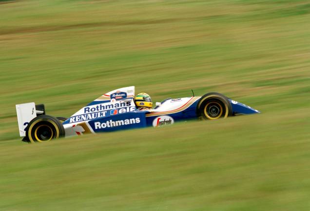 Piloto brasileiro Ayrton Senna da escuderia Williams Renault, no GP de Fórmula 1, em Interlagos, São Paulo, em 27/03/1994. Piloto brasileiro Ayrton Senna da escuderia Williams Renault, no GP de Fórmula 1, em Interlagos, São Paulo, em 27/03/1994.