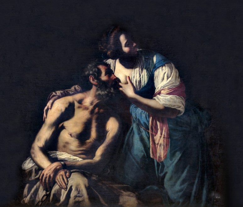 A pintura de Artemísia Gentileschi representa o conto italiano Carita Romana, que agora foi devolvida à Itália.