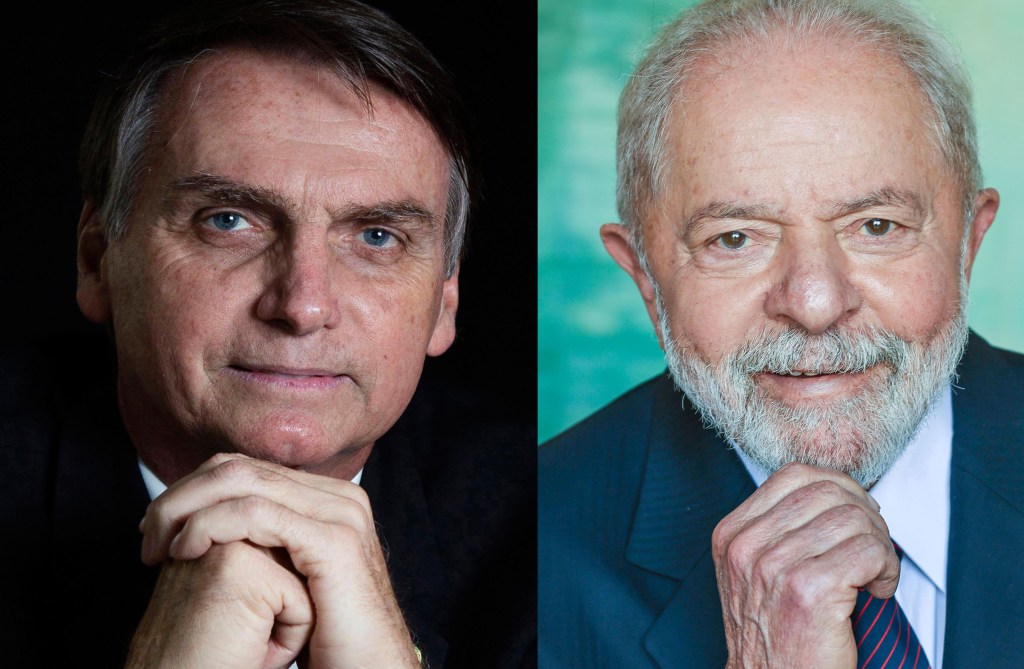 Os presidenciáveis Jair Bolsonaro (PL) e Lula (PT)